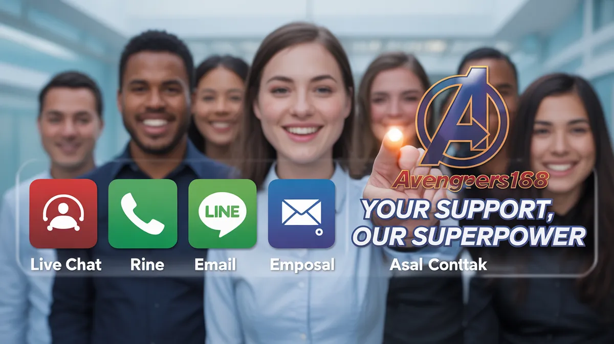 Avengers168 แสดงระบบการบริการลูกค้าที่ครอบคลุมทุกช่องทางการติดต่อ